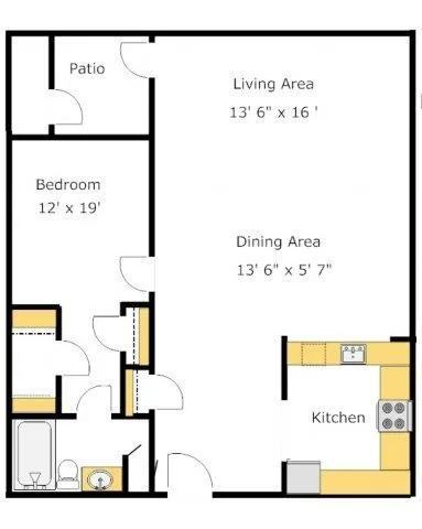 Floorplan - Del Norte Place Apartment Homes