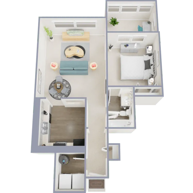 One bedroom, one bath, 735 square foot apartment - Signature at Promontory Pointe