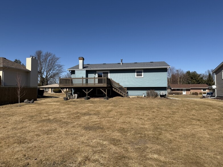 Back of house with big backyard - 3309 Winston Dr