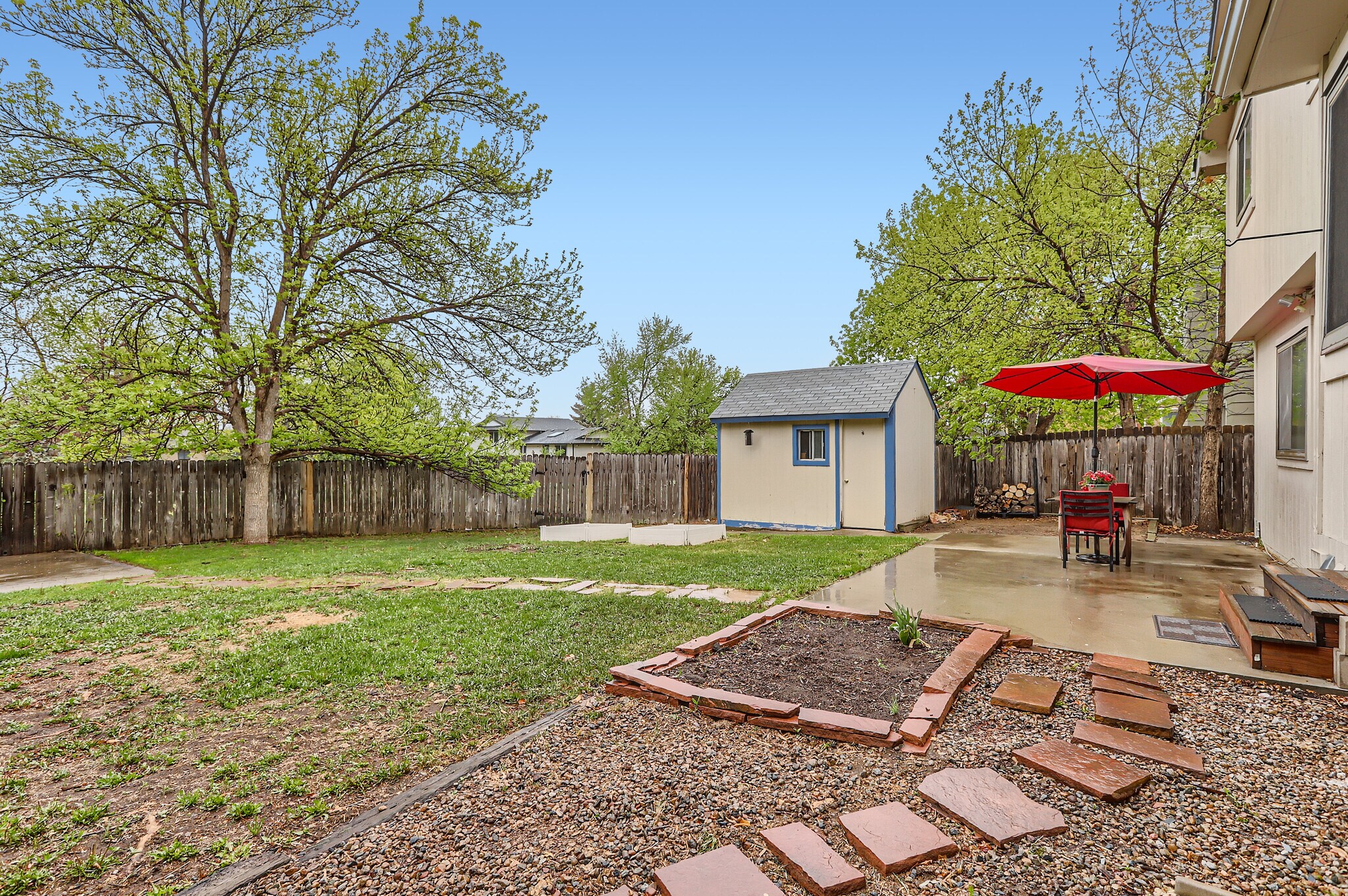 Backyard with Shed - 1506 Fisk Ct
