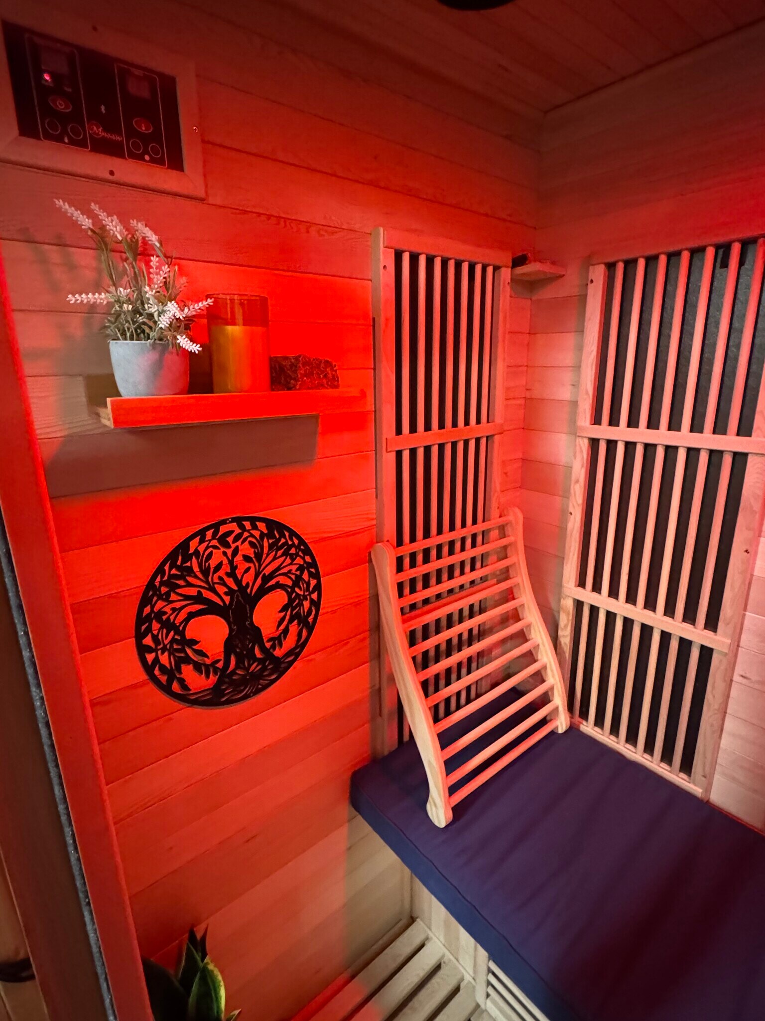 Private infrared sauna and wellness space - 1547 Duckworth Ave