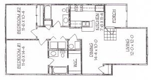 2BR/2BA - Pinebrook & Library Park Apartments