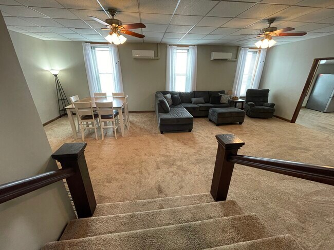 Looking into living/dining room from entry door - 259 S Miami St