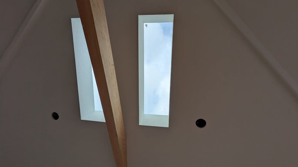 Living room skylights - 1047 Brommer St