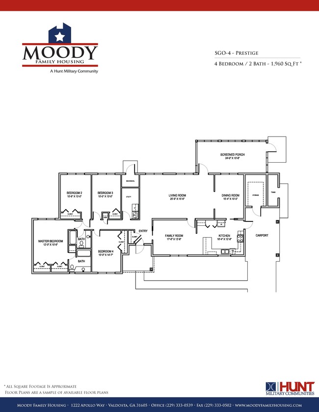 Floorplan - Moody Family Housing