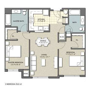 2BR/2BA - Patuxent Square Apartments