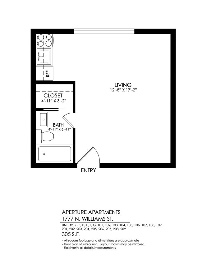 Floorplan - Aperture Apartments