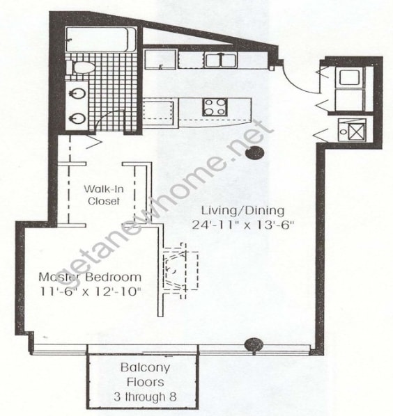 1BR/1BA - Metropolitan Place
