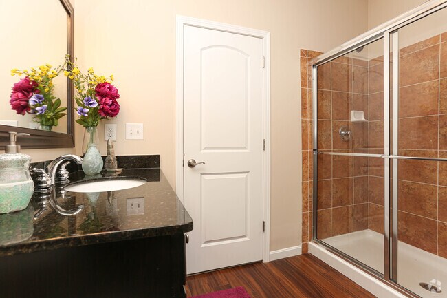 2BR, 2BA - 1,184 SF - Nova - Bathroom - Meridian On Shelbyville