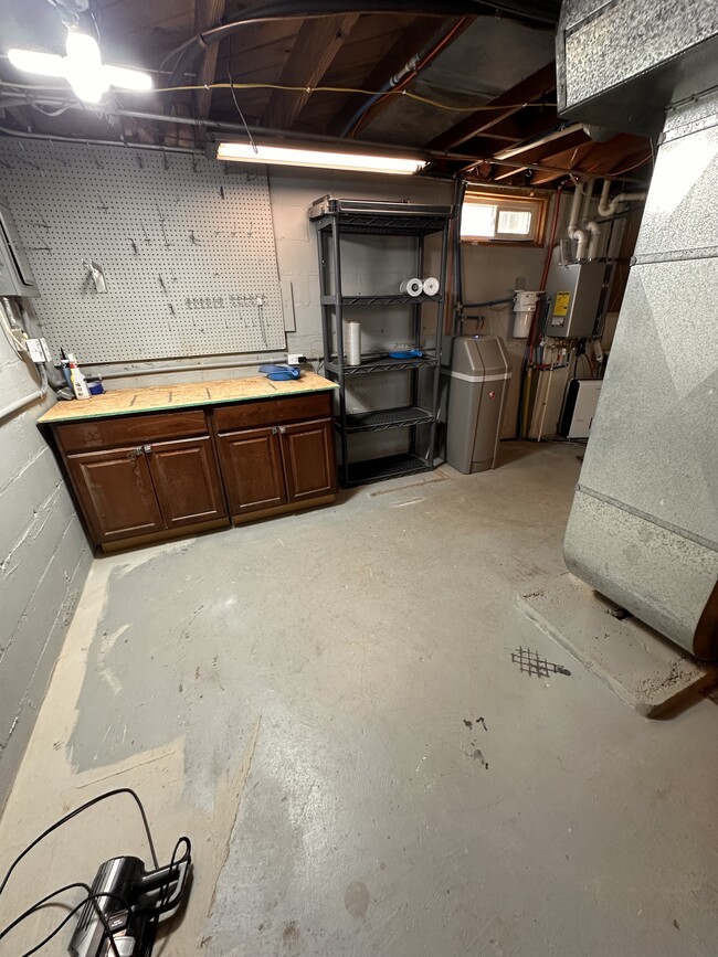 Work area in basement - 1602 Ashland Ave