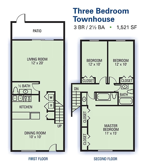 3BR/2.5BA - Morrowood Townhomes