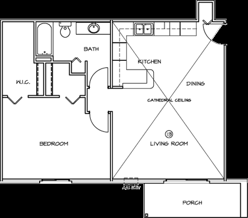 1BR/1BA - De Pere Apartments