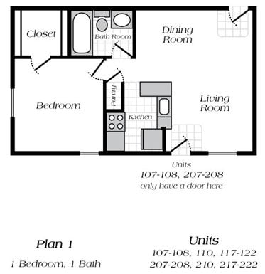 1BR/1BA - Shelby2707