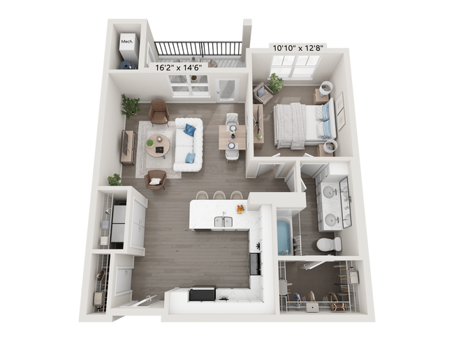 Floorplan - Attain at Chic's Beach (Haven Residences)