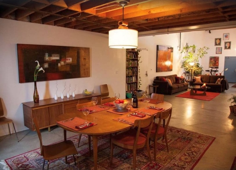 From the corner of the kitchen, shot of the dining room - 1924 Union St