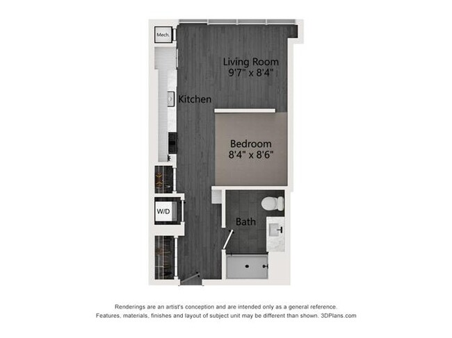 Floorplan - Evo Union Park Apartments