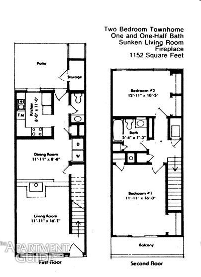 2BR/1.5BA - Carrington Townhomes