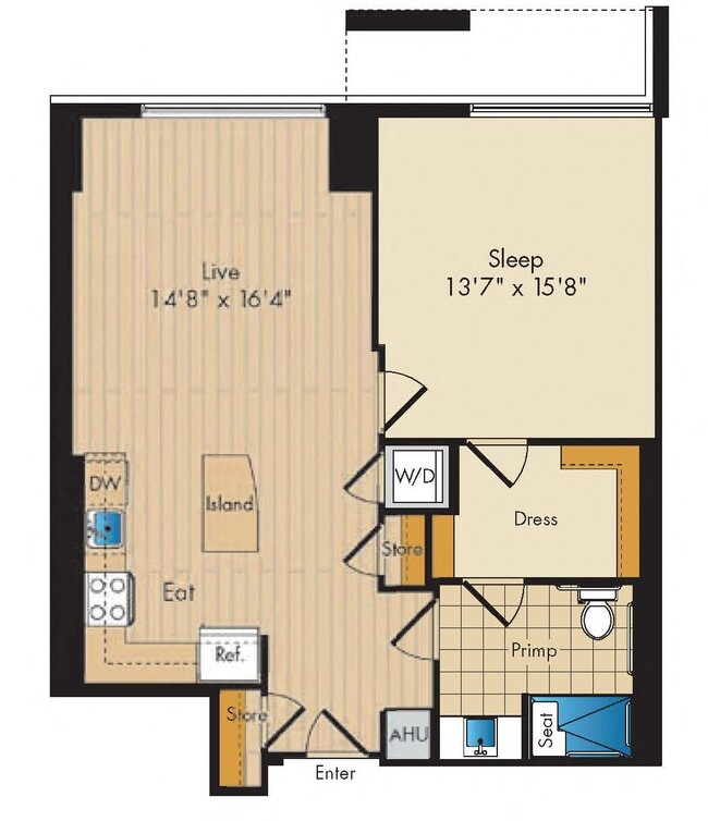 Floorplan - Flats 130 at Constitution Square