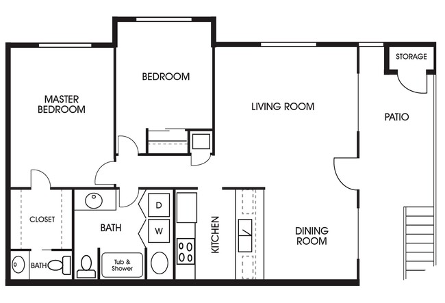 Floorplan - Poplar Village Apartments