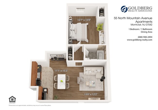 Floorplan - 55 North Mountain Avenue Apartments