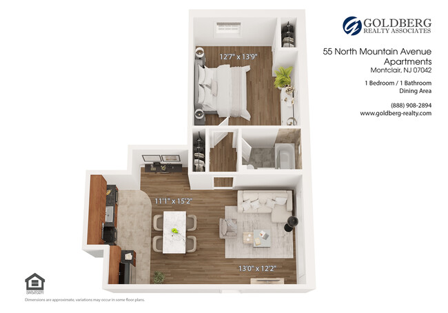 Floorplan - 55 North Mountain Avenue Apts