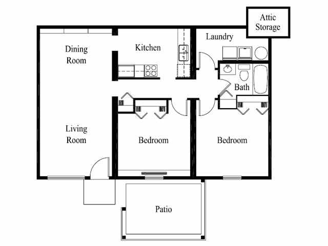 2 Bed 1 Bath - Indian Ridge