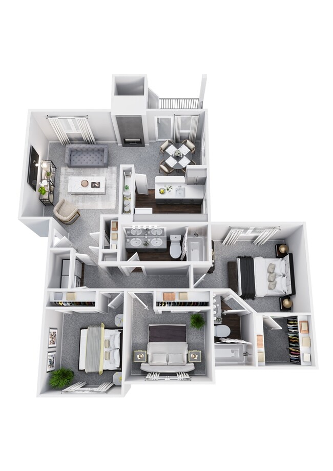 Floorplan - Deer Creek Apartments