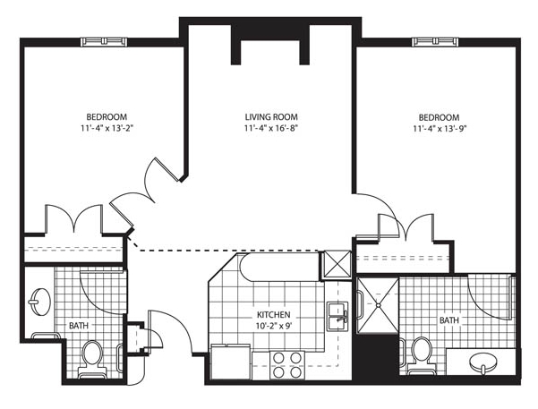 2BR/1.5BA - Glenbrook at Palm Bay- Senior Living at Ease