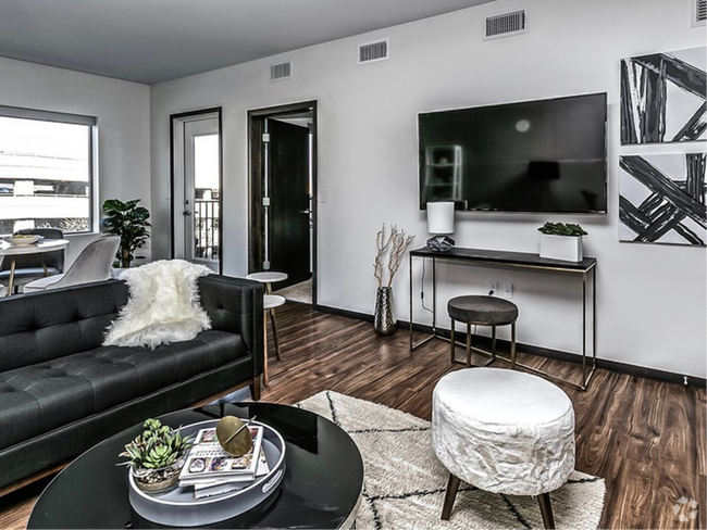 Open Living Room & Dining Room Space - The Capitol District Apartments