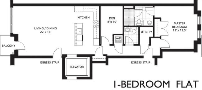 1BR/1.5BA - Gaslight Square
