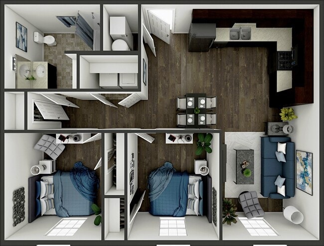 Floorplan - Peaks of Opelousas - Senior Housing Community