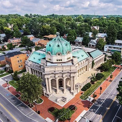 Handley Library, one block from apartment. Photo credit to local photographer - 342 Fairmont Ave, Apt #8