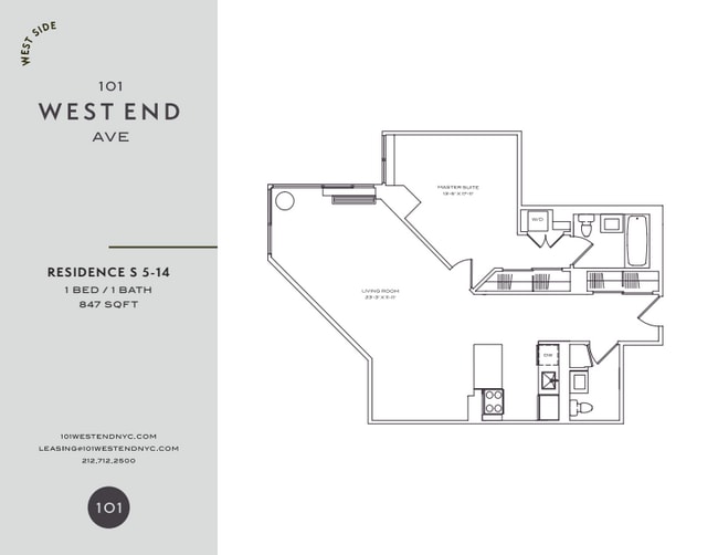 Floorplan - 101 West End Avenue