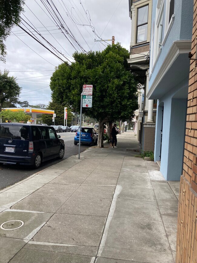 front of building looking towards Golden Gate Park 1/2 a block away - 1240 7th Ave