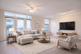 Building Photo - Spacious, bright 1x1 768 square feet! New flooring throughout, full size washer/dryer & balconette!