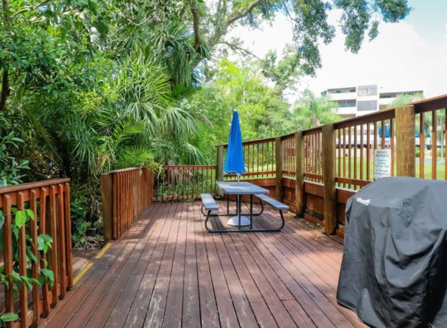 Picnic table on the property. - 850 S Tamiami Trl