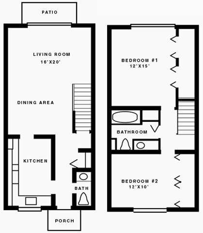 Townhouse - Northville Forest Apartments