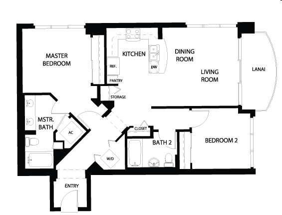 2BR/2BA - Allure Waikiki