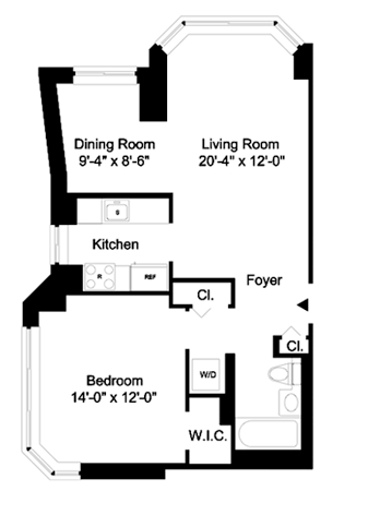 1BR/1BA - Liberty Plaza