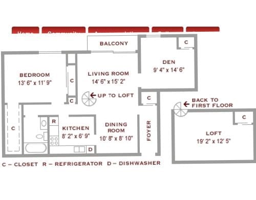 2 bed 1.5 bath - Pheasant Run Apartments