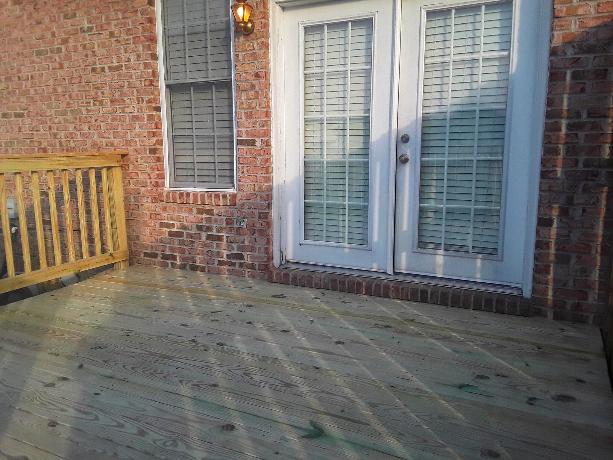 French doors and new deck - 334 Lora Dr