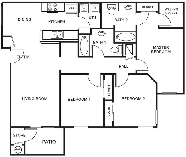 Floorplan - Prairie Ranch Apartment Homes