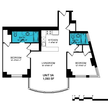 2BR/2BA - Victoria Tower
