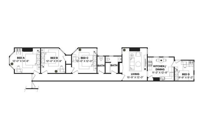 Building Photo - Private bedroom in 4 bed/1.5 bath Home