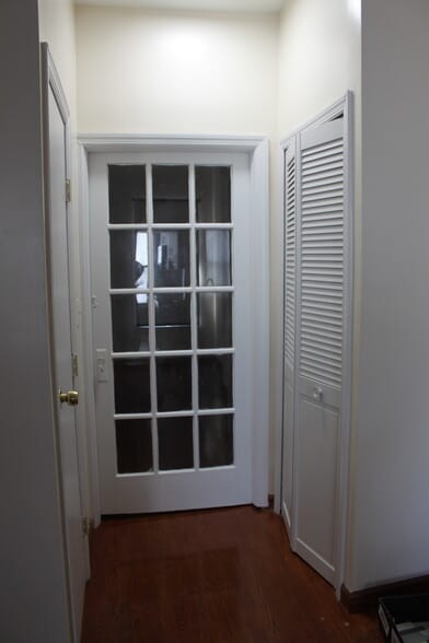 View to Bedroom door from Living room - 719 Driggs Ave