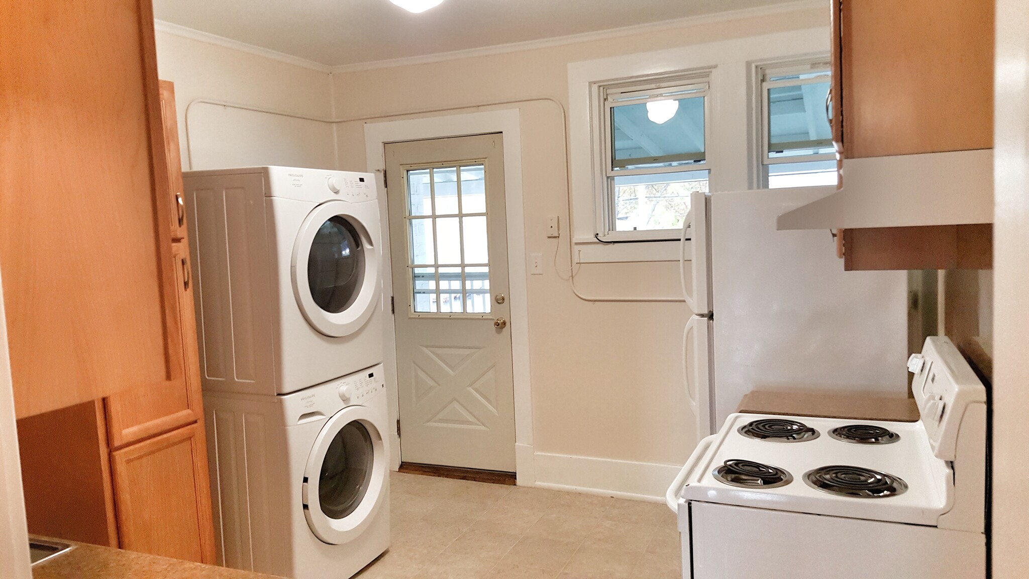 Kitchen with Back Door - 332 Rice St