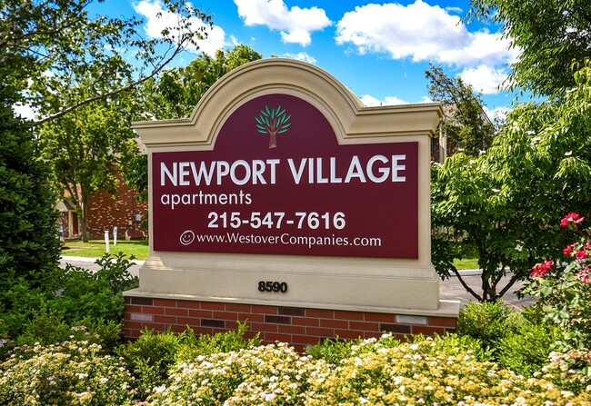 Entrance Sign - Newport Village Apartments