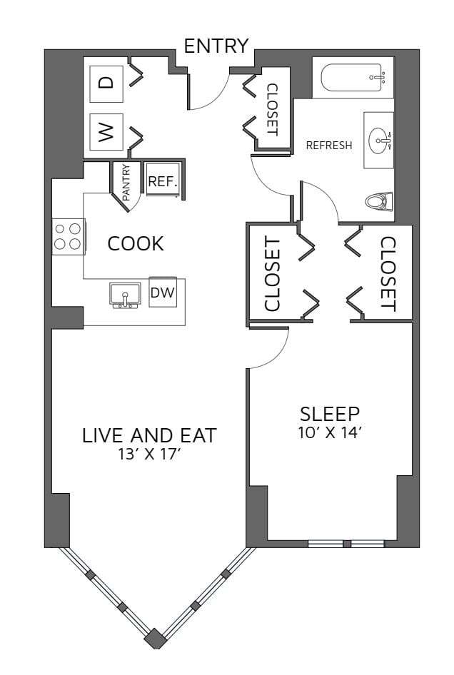 Floorplan - Left Bank