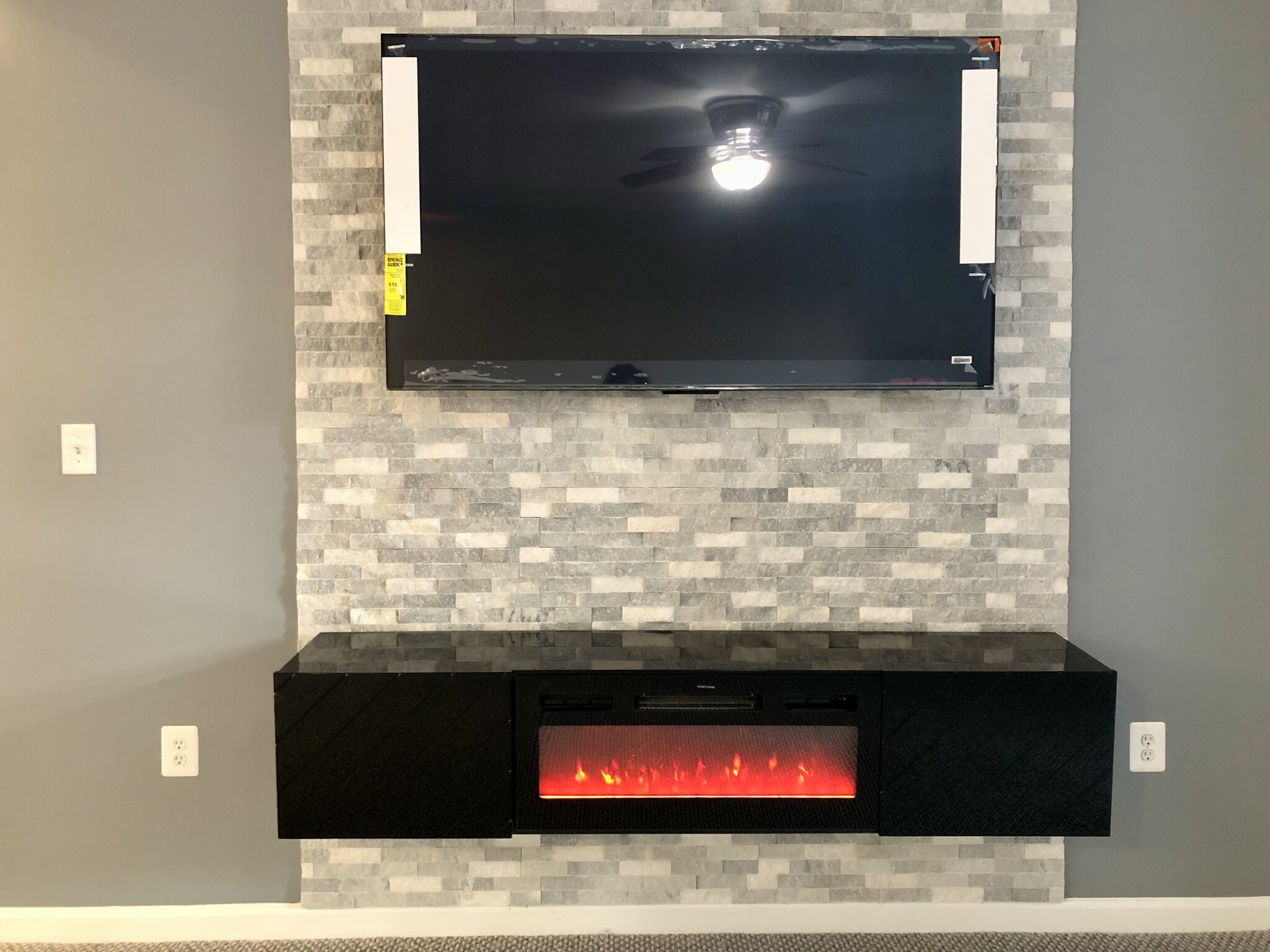 Access Wall 65" TV & Fire Place - 9413 Groffs Mill Dr