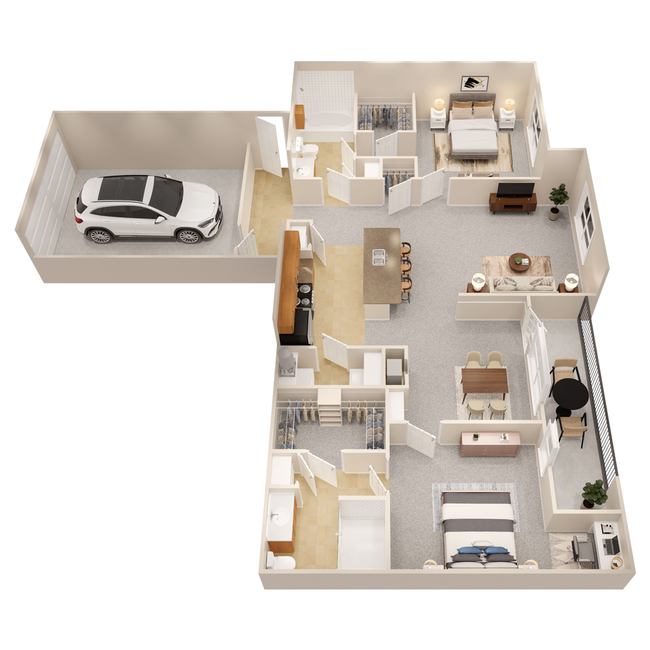 Floorplan - The Fountains of Conroe Apartment Homes